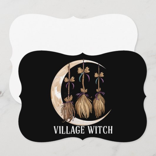 Heksendorp Gothic Occult Wicca Heidense Natuur Kaart (Voorkant / Achterkant)