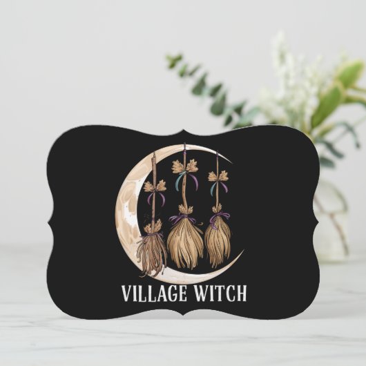 Heksendorp Gothic Occult Wicca Heidense Natuur Kaart (Staand voorkant)