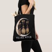 Heksendorp Gothic Occult Wicca Heidense Natuur Tote Bag (Dichtbij)