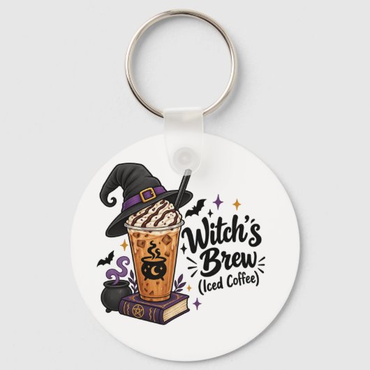Heksendrank (IJscoffee) Sleutelhanger (Voorkant)