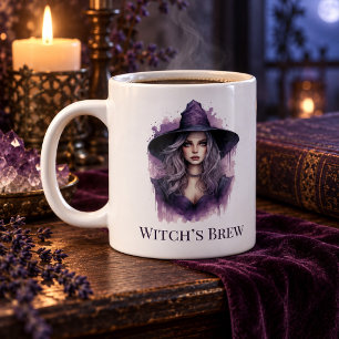 Heksendrank – Paarse Heksenkunst Halloween Grote Koffiekop