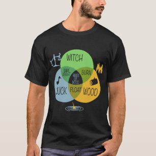 hekseneend drijft op t - shirts