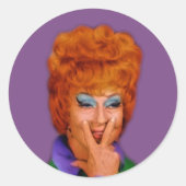 Hekseneer Ronde Sticker (Voorkant)