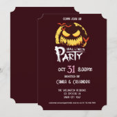 Heksenfamilie-feestje met Halloween Kaart (Voorkant / Achterkant)