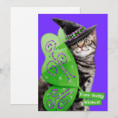 Heksenfeeënkitten Kaart (Voorkant / Achterkant)