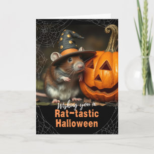Heksenfeest Heks Rat Fantastische Jack o Lantern Kaart