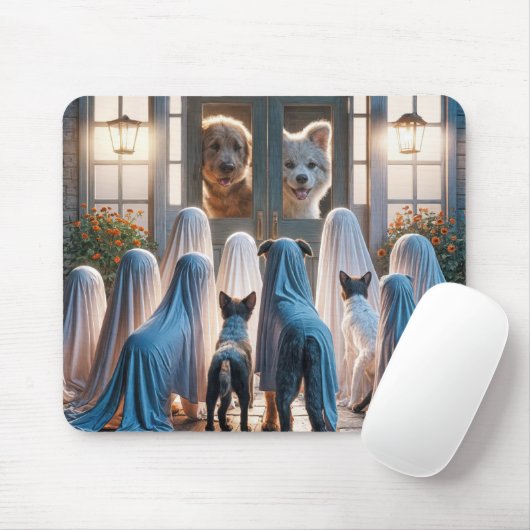 Heksenfeest spookhonden  muismat (Met muis)
