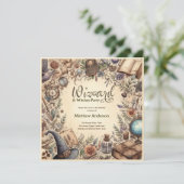 Heksenfeest Toverachtige Antieke Toverstokken Hoge Kaart (Staand voorkant)