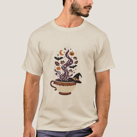 Heksengebrui Halloween Magie T-shirt (Voorkant)