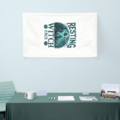 Heksengezicht Halloween Spokenhuis Ketel Spandoek (Beurs)