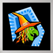 heksengezicht poster (Voorkant)