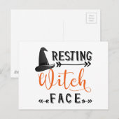 heksengezicht rust briefkaart (Voorkant / Achterkant)