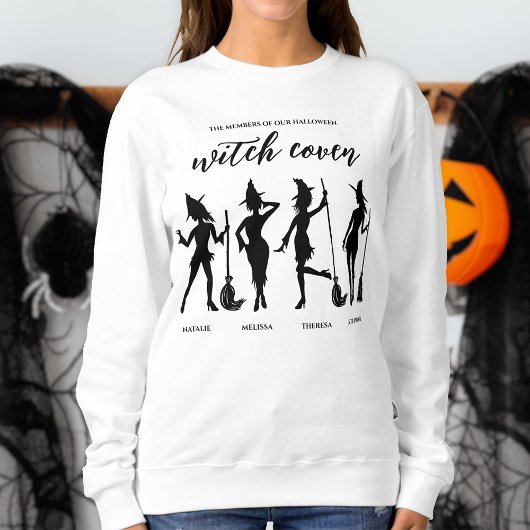 Heksengroep Vriendschap Shirt voor Vier Halloween