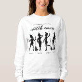 Heksengroep Vriendschap Shirt voor Vier Halloween (Voorkant)