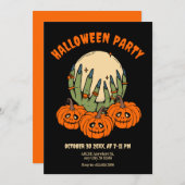 Heksenhanden met pompoen Halloween Kaart (Voorkant / Achterkant)