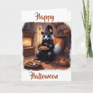 Heksenheks Halloween en koekjes Feestdagen Kaart