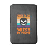Heksenheks Halloween Retro Schedel Badmat (Voorkant Verticaal)