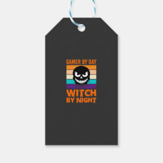 Heksenheks Halloween Retro Schedel Gamer Cadeaulabel