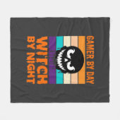 Heksenheks Halloween Retro Schedel Gamer Fleece Deken (Voorkant (Horizontaal))