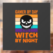 Heksenheks Halloween Retro Schedel Raamsticker (Vel 2)