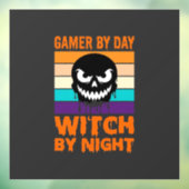 Heksenheks Halloween Retro Schedel Raamsticker (Vel 3)