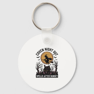 Heksenhemd met Spoken Coven Vintage Heksenhuis Hal Sleutelhanger