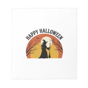 Heksenhemd Ontwerp Happy Halloween_1 Notitieblok