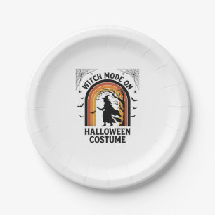 Heksenhemd voor Halloween Funny Kostuum Vintage Gr Papieren Bordje