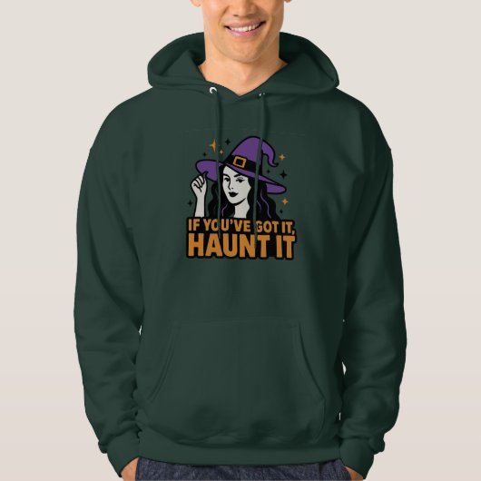 Heksenhemd voor Halloween Hoodie (Voorkant)