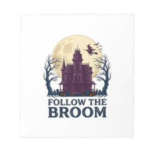 Heksenhemd voor Spokenhuis Vintage Halloween Grave Notitieblok