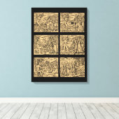 Heksenhexaptiek na Guazzo 18x24 Canvas Afdruk (Insitu (Houten vloer))