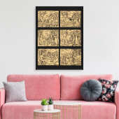 Heksenhexaptiek na Guazzo 18x24 Canvas Afdruk (Insitu (Woonkamer))