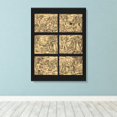 Heksenhexaptiek na Guazzo 18x24 Canvas Afdruk (Insitu (Houten vloer))