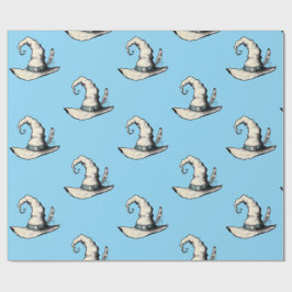 Heksenhoed Blauw Cadeaupapier