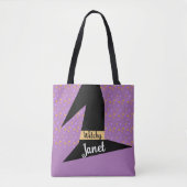 Heksenhoed Confetti Hekserige Naam Tote Bag (Voorkant)