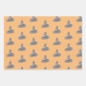 Heksenhoed Doodle Halloween Patroon Inpakpapier Vel (Voorkant 2)