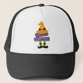 Heksenhoed en voeten Halloween Trucker Pet