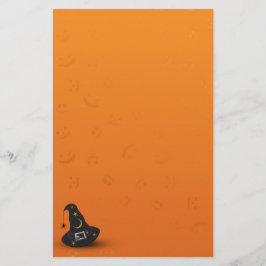 Heksenhoed met spin voor Halloween Briefpapier