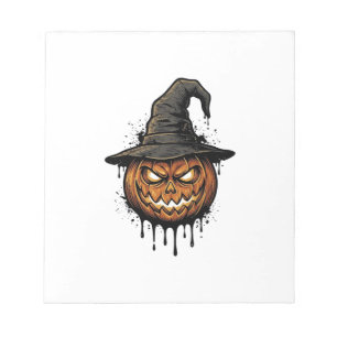 Heksenhoed Pompoen Halloween Grafisch_1 Notitieblok