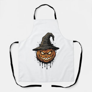 Heksenhoed Pompoen Halloween Grafische_1 Schort
