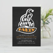 Heksenhoed typografie Halloween-feest Kaart (Staand voorkant)