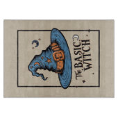 Heksenhoed Vintage Snijplank Glas Halloween (Voorkant)