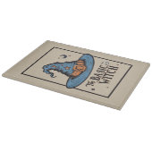 Heksenhoed Vintage Snijplank Glas Halloween (Hoek)
