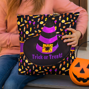Heksenhoed voor Halloween / Trick or Treat Buitenkussen