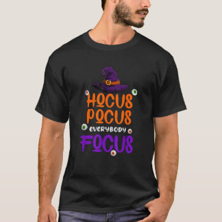 Heksenhoed voor onderwijzers Halloween Hocus Pocus T-shirt