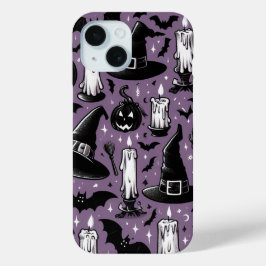 Heksenhoeden & Vleermuizen iPhone 15 Case