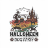 HeksenhondenpompoenKasteel_1 Sticker (Voorkant)