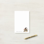 Heksenhoofddeksel voor Heksen en Tovenaars met Mon Post-it® Notes (Op bureau)