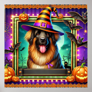 Heksenhoofddeksel voor honden Vleermuizen Griezeli Poster