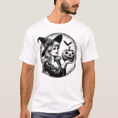 heksenhoudpompoen t-shirt (Voorkant)